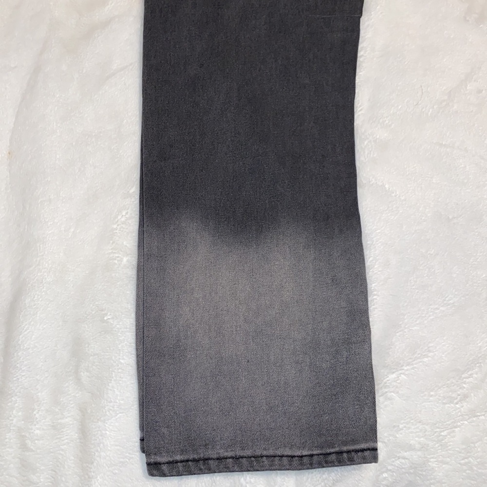 Black high waisted jeans fake heart back pockets - Picture 7 of 11